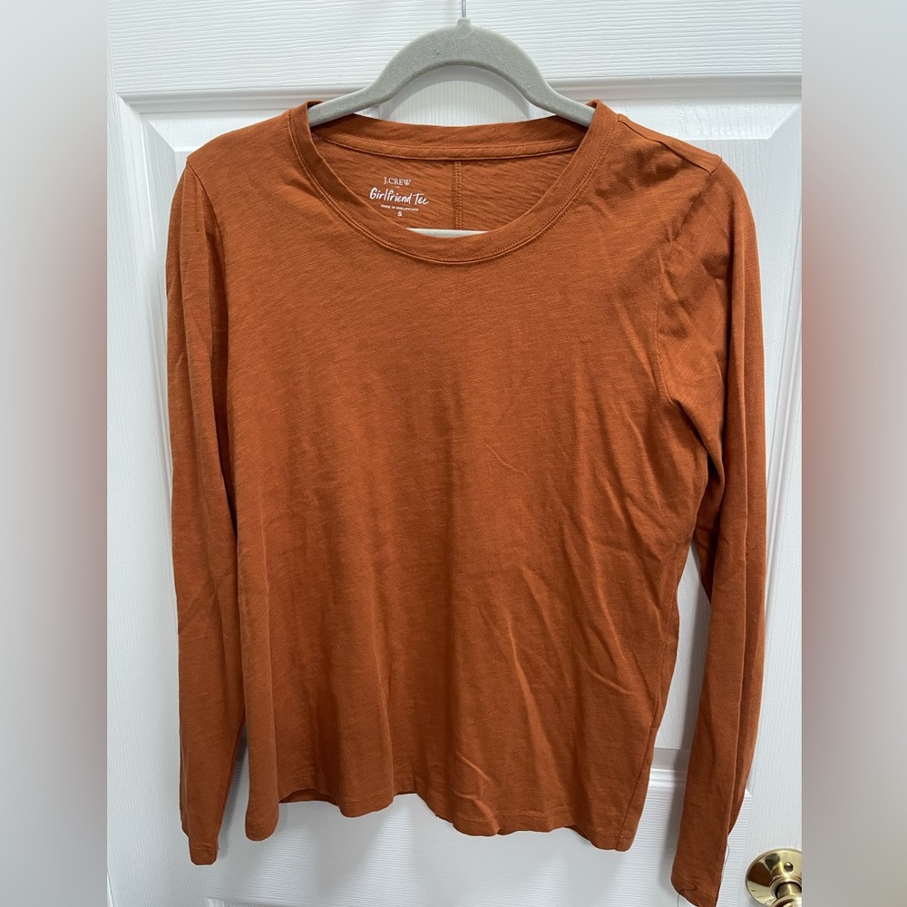 J Crew Factory Long Sleeve Girlfriend T